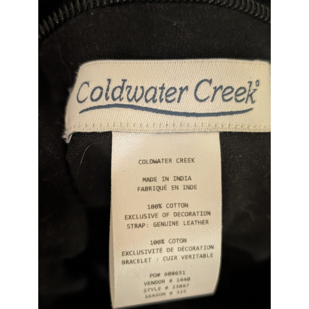 Coldwater Creek Maywine Patchwork Hobo Bag Velvet Corduroy Tapestry Leather... - Picture 11 of 14